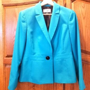 Turquoise Le Suit jacket size 8P